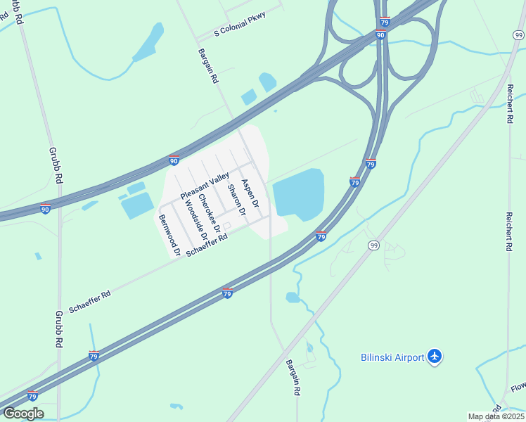 map of restaurants, bars, coffee shops, grocery stores, and more near 17 Aspen Drive in McKean