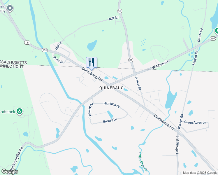 744 Quinebaug Road, Thompson CT Walk Score