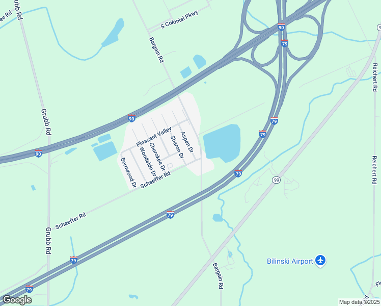 map of restaurants, bars, coffee shops, grocery stores, and more near 7 Aspen Drive in McKean