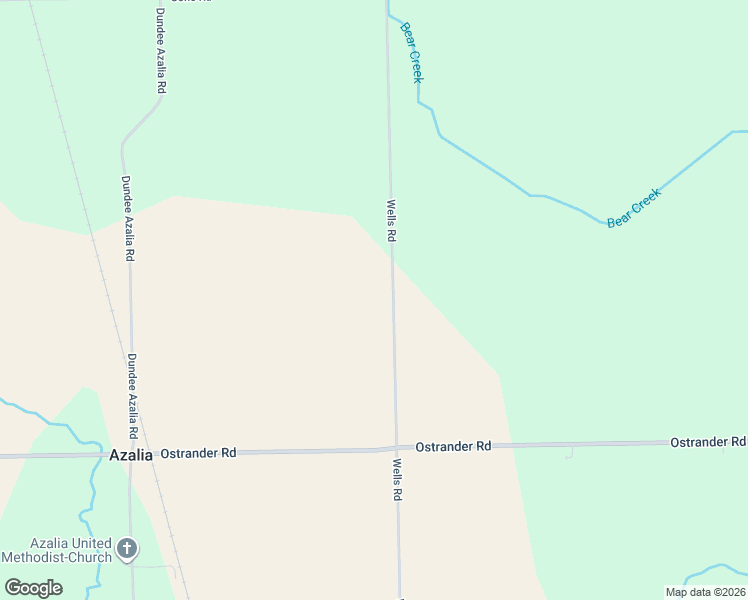 map of restaurants, bars, coffee shops, grocery stores, and more near 10121-11297 Wells Road in Maybee