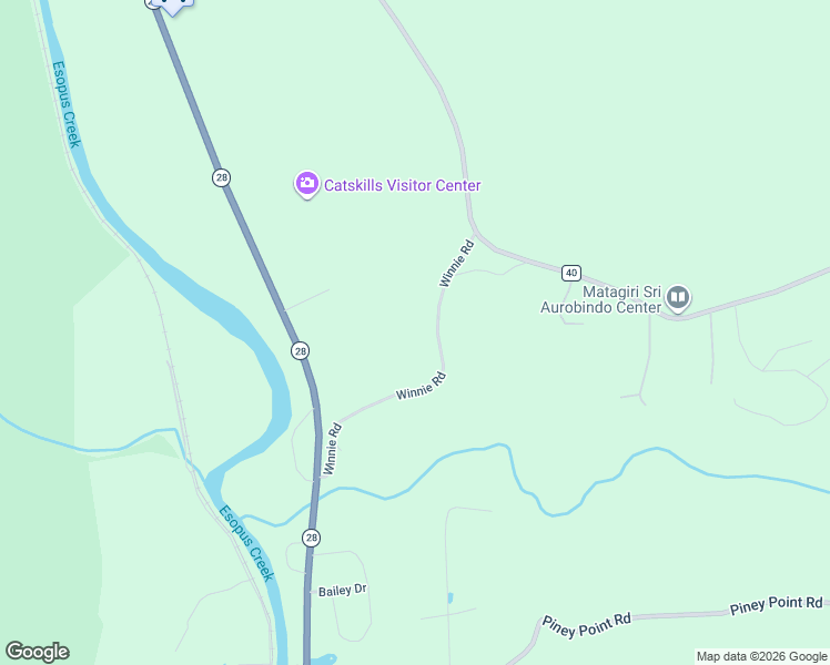 map of restaurants, bars, coffee shops, grocery stores, and more near 135 Winne Rd in Mt Tremper