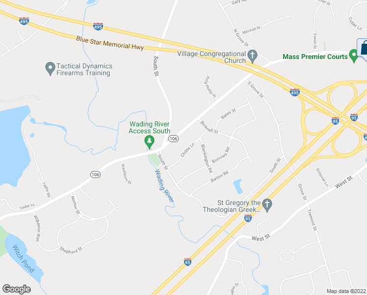 map of restaurants, bars, coffee shops, grocery stores, and more near 7 Green Street in Foxborough