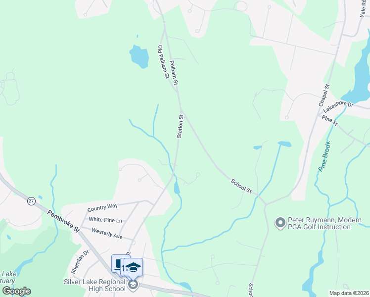 map of restaurants, bars, coffee shops, grocery stores, and more near 203 Pelham Street in Pembroke