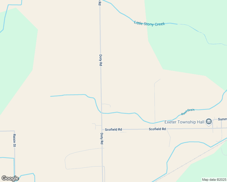 map of restaurants, bars, coffee shops, grocery stores, and more near 10510 Doty Road in Maybee