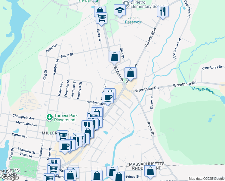 map of restaurants, bars, coffee shops, grocery stores, and more near 31 Lafayette Street in Bellingham