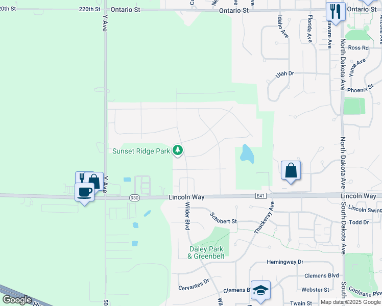 map of restaurants, bars, coffee shops, grocery stores, and more near 5421 Tabor Dr in Ames