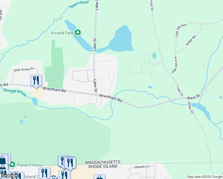 map of restaurants, bars, coffee shops, grocery stores, and more near 5 Squire Lane in Bellingham