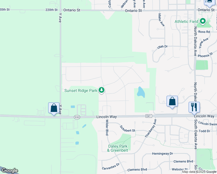 map of restaurants, bars, coffee shops, grocery stores, and more near 5421 Tabor Drive in Ames