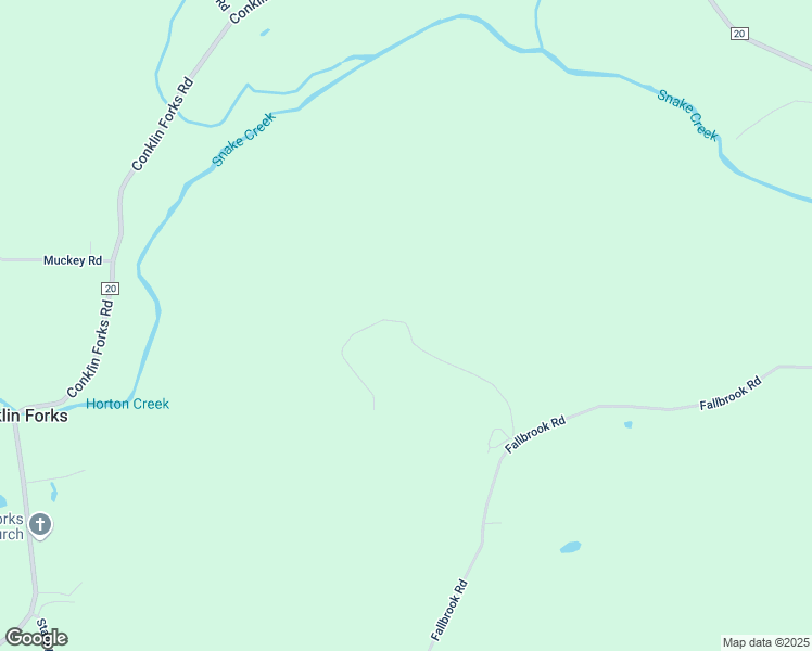 map of restaurants, bars, coffee shops, grocery stores, and more near 169 Fallbrook Road in Conklin