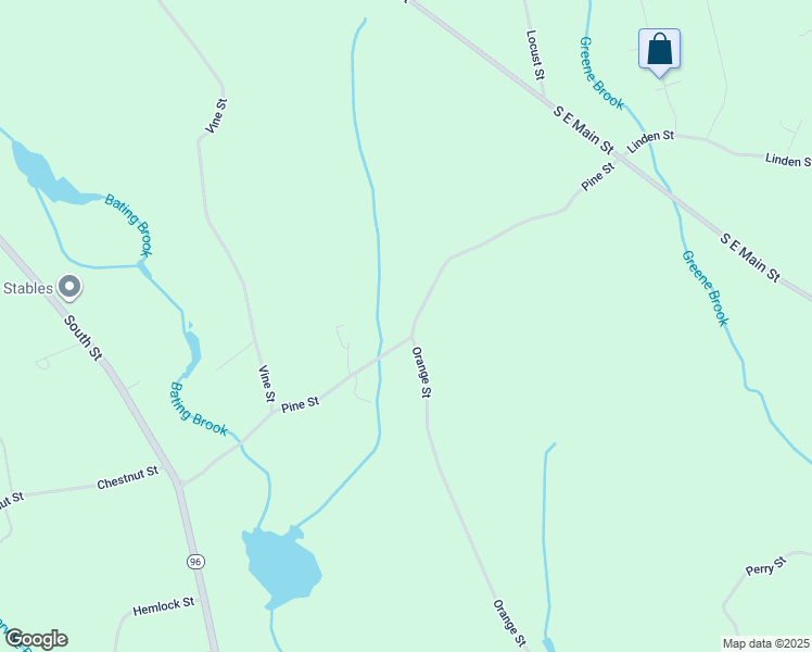 map of restaurants, bars, coffee shops, grocery stores, and more near 61 Pine Street in Douglas