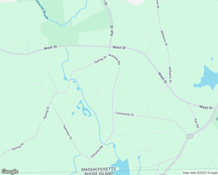 map of restaurants, bars, coffee shops, grocery stores, and more near 60 Autumn Road in Wrentham