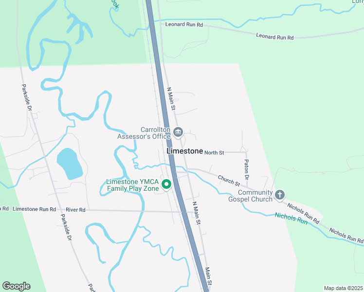 map of restaurants, bars, coffee shops, grocery stores, and more near 640 Main Street in Limestone