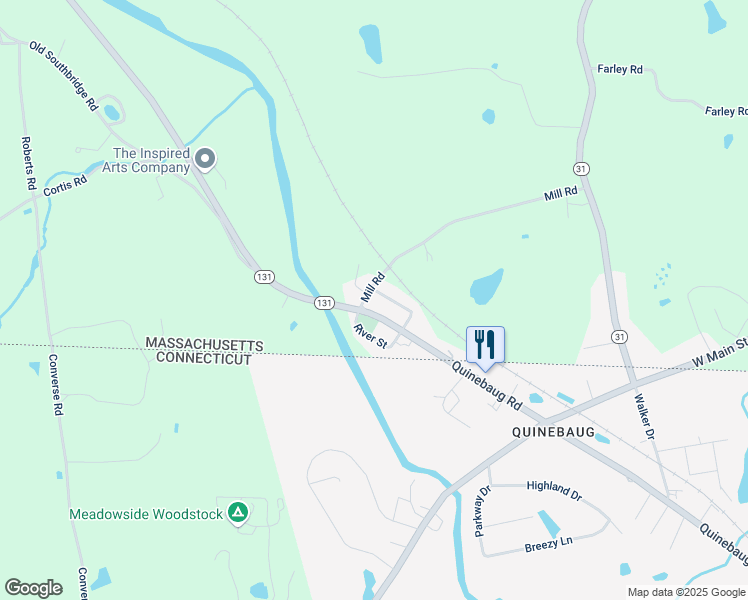 map of restaurants, bars, coffee shops, grocery stores, and more near 54 Mill Road in Dudley
