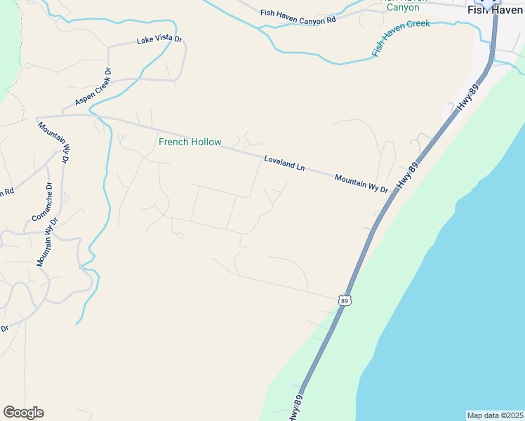 map of restaurants, bars, coffee shops, grocery stores, and more near 292 Gentle Ben Circle in Fish Haven