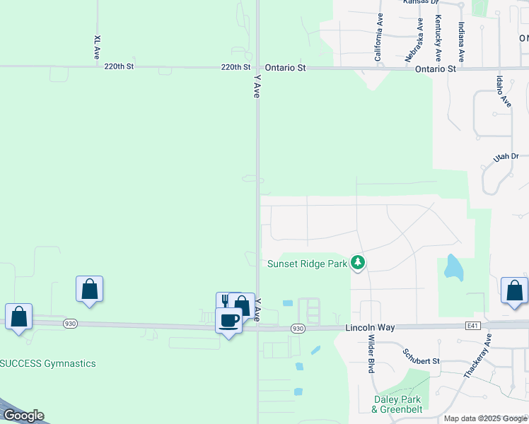 map of restaurants, bars, coffee shops, grocery stores, and more near 1249 Y Avenue in Ames