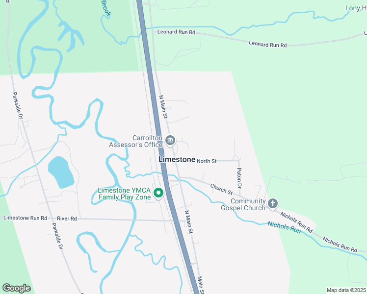 map of restaurants, bars, coffee shops, grocery stores, and more near 640 Main Street in Limestone