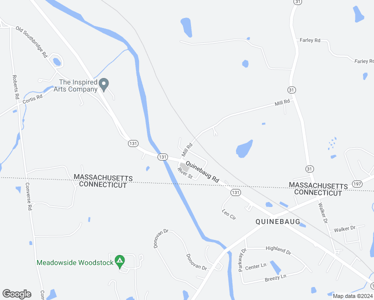 map of restaurants, bars, coffee shops, grocery stores, and more near 13 Railroad Avenue in Dudley
