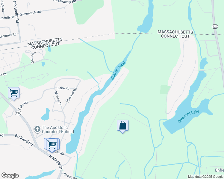 map of restaurants, bars, coffee shops, grocery stores, and more near 53 Cottage Road in Enfield