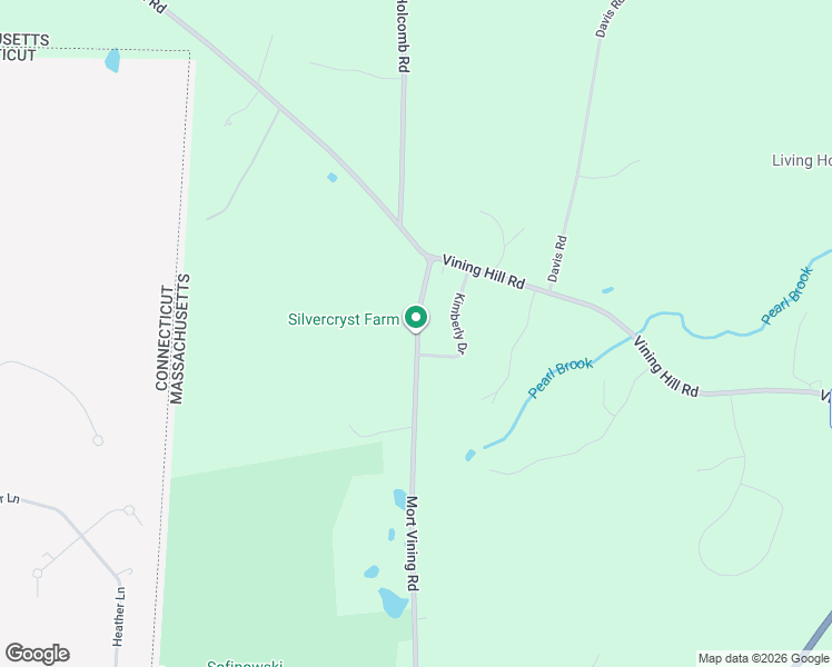 map of restaurants, bars, coffee shops, grocery stores, and more near 233 Mort Vining Road in Southwick