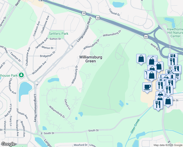 map of restaurants, bars, coffee shops, grocery stores, and more near 37W570 York Lane in Elgin
