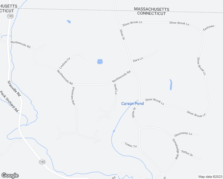 map of restaurants, bars, coffee shops, grocery stores, and more near 11 Northwoods Road in Granby