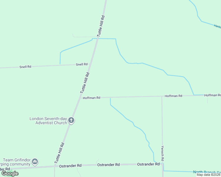 map of restaurants, bars, coffee shops, grocery stores, and more near 11490 Hoffman Road in Maybee