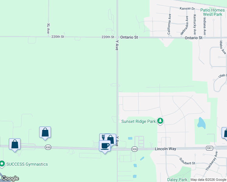 map of restaurants, bars, coffee shops, grocery stores, and more near 1249 Y Avenue in Ames