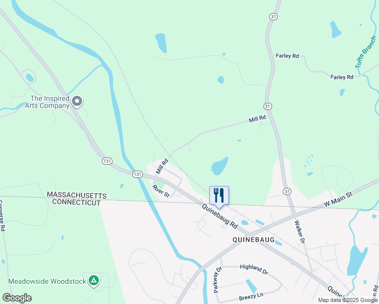 map of restaurants, bars, coffee shops, grocery stores, and more near 27 Mill Road in Dudley