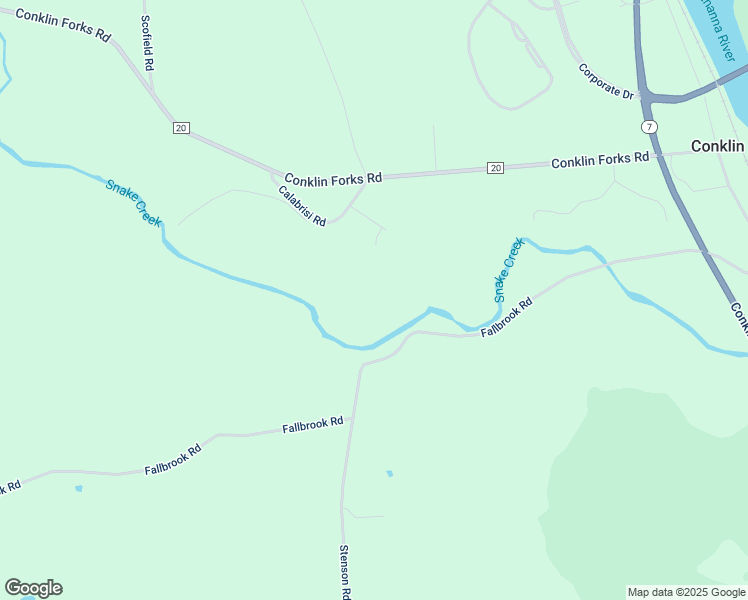 map of restaurants, bars, coffee shops, grocery stores, and more near in Conklin