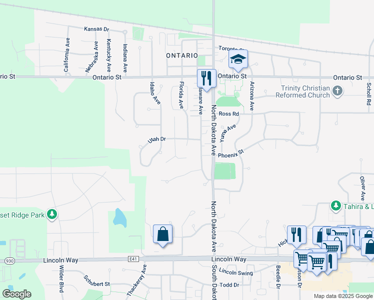 map of restaurants, bars, coffee shops, grocery stores, and more near 910 New Hampshire Cir in Ames