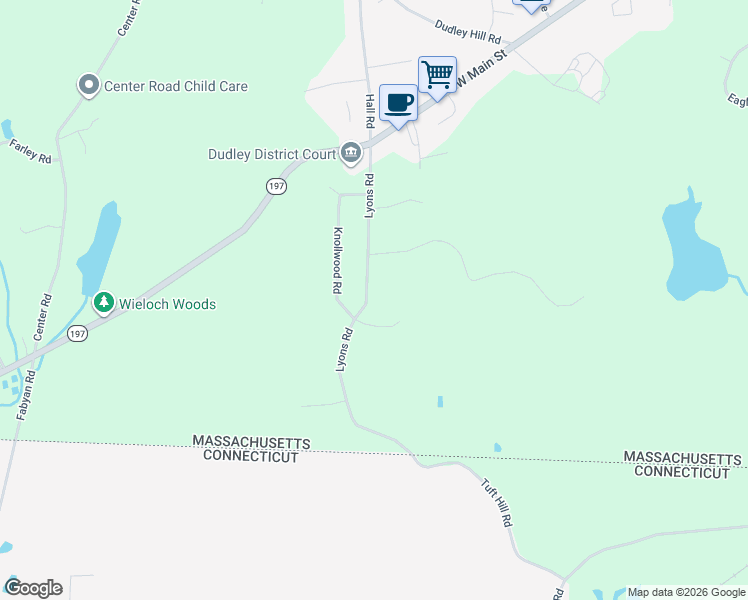 map of restaurants, bars, coffee shops, grocery stores, and more near 35 Lyons Road in Dudley