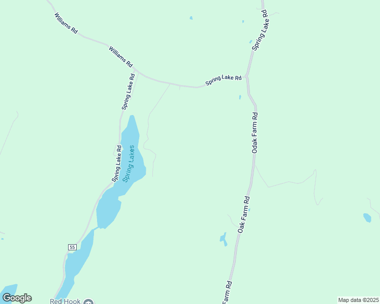 map of restaurants, bars, coffee shops, grocery stores, and more near 72 East Lake Lane in Red Hook