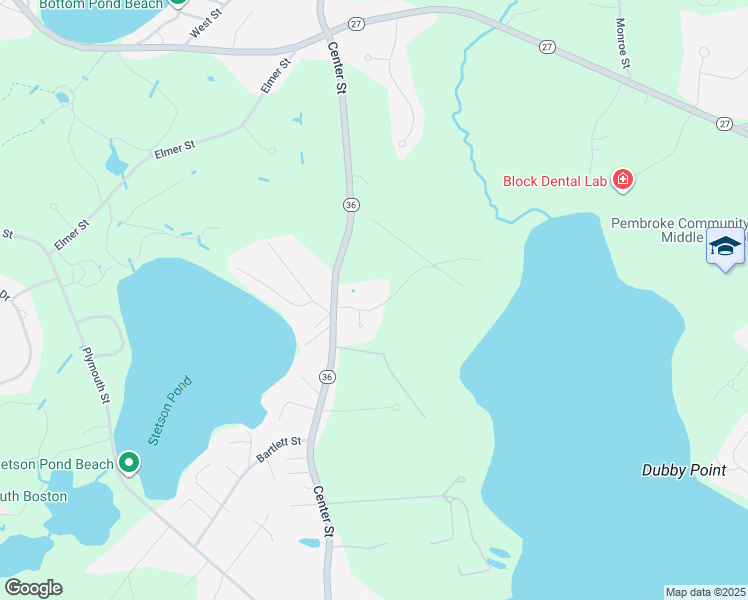 map of restaurants, bars, coffee shops, grocery stores, and more near 20 Owls Head Bluff Road in Pembroke