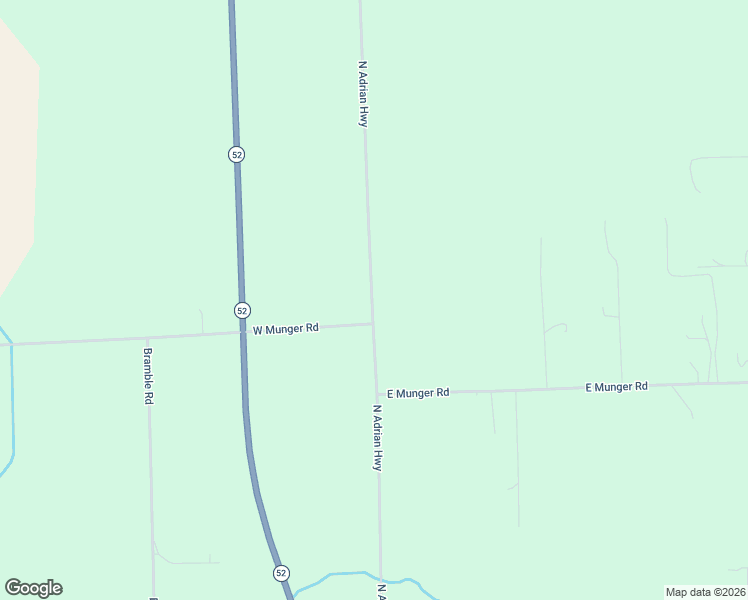 map of restaurants, bars, coffee shops, grocery stores, and more near 1000 West Munger Road in Tecumseh