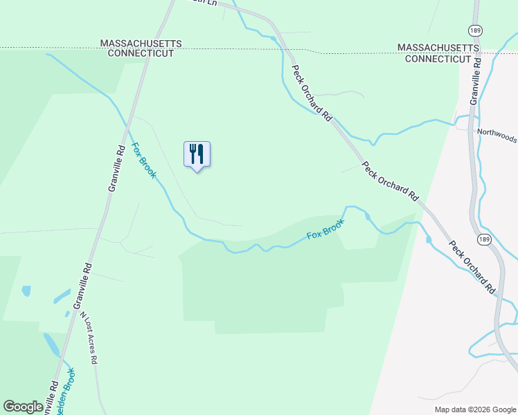 map of restaurants, bars, coffee shops, grocery stores, and more near 100 Fox Brook Road in Hartland
