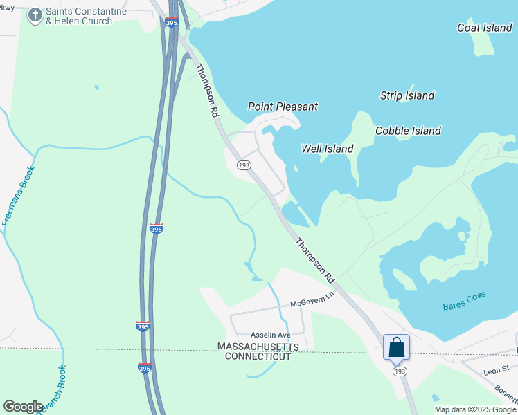 map of restaurants, bars, coffee shops, grocery stores, and more near 310 Thompson Road in Webster