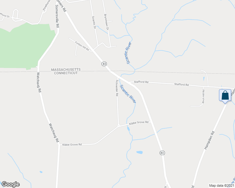 map of restaurants, bars, coffee shops, grocery stores, and more near 50 Schneider Road in Somers