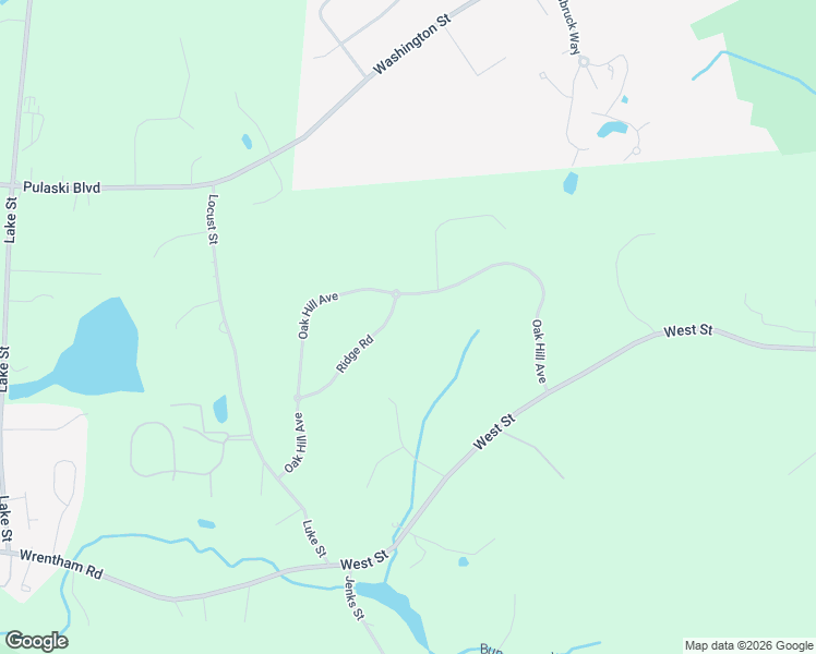 map of restaurants, bars, coffee shops, grocery stores, and more near 15 Ridge Road in Wrentham