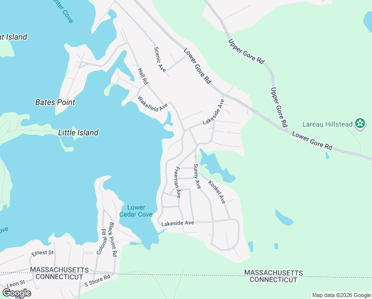 map of restaurants, bars, coffee shops, grocery stores, and more near 45 Lakeside Avenue in Webster