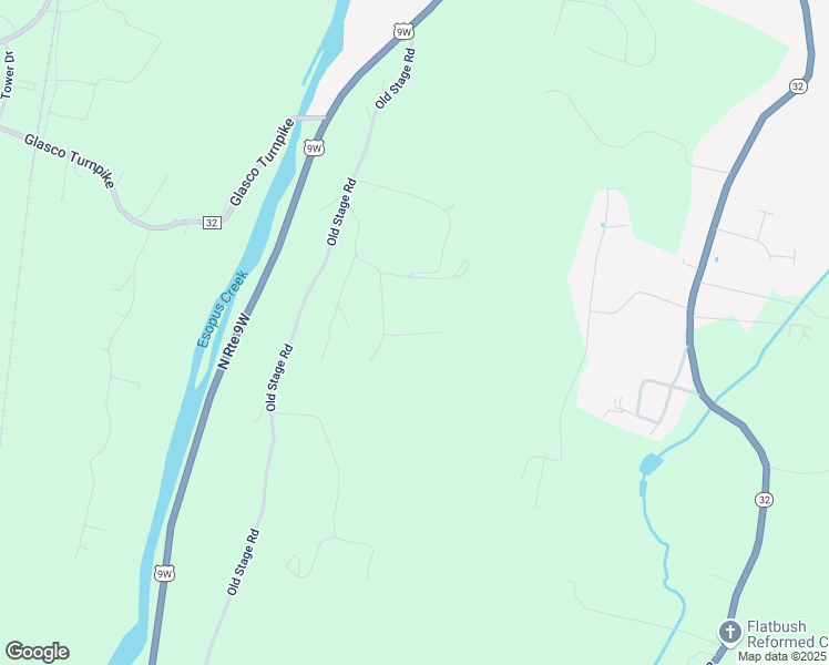 map of restaurants, bars, coffee shops, grocery stores, and more near 77 Frontier Road in Saugerties