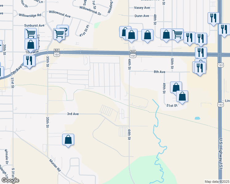 map of restaurants, bars, coffee shops, grocery stores, and more near 392 Ben Dov Drive in Marion