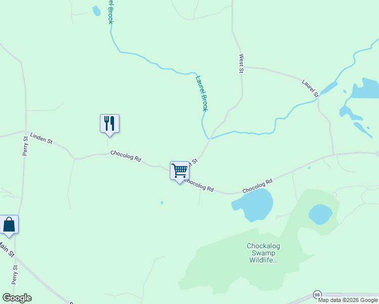 map of restaurants, bars, coffee shops, grocery stores, and more near 925 West Street in Uxbridge