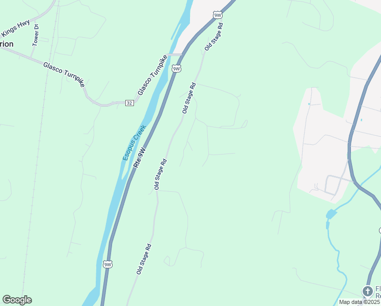 map of restaurants, bars, coffee shops, grocery stores, and more near 10 Frontier Road in Saugerties