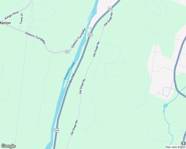 map of restaurants, bars, coffee shops, grocery stores, and more near 10 Frontier Road in Saugerties