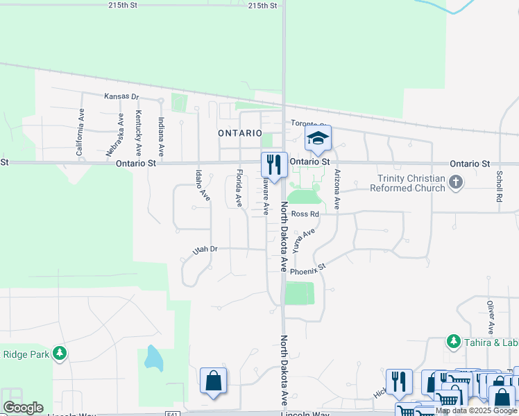 map of restaurants, bars, coffee shops, grocery stores, and more near 1107 Delaware Avenue in Ames
