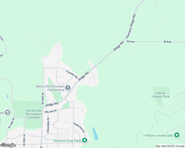 map of restaurants, bars, coffee shops, grocery stores, and more near 1356-1406 Ridge Rd in Denison