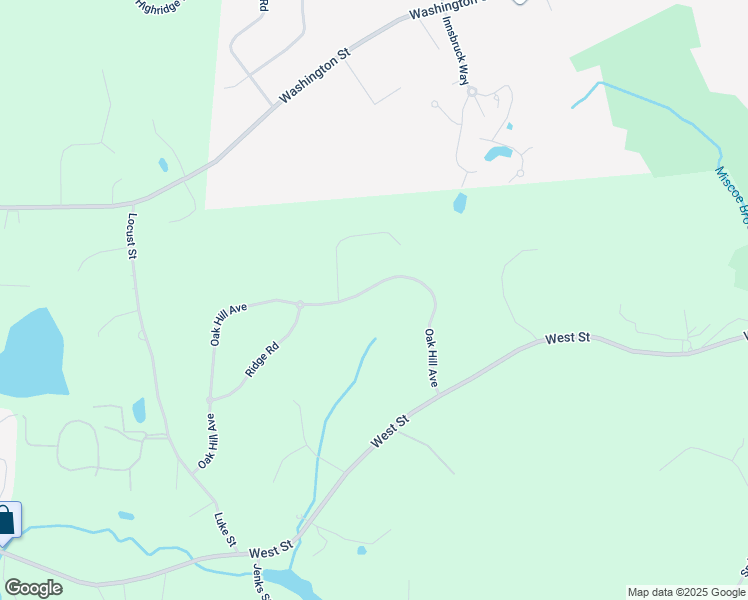 map of restaurants, bars, coffee shops, grocery stores, and more near 57 Oak Hill Avenue in Wrentham