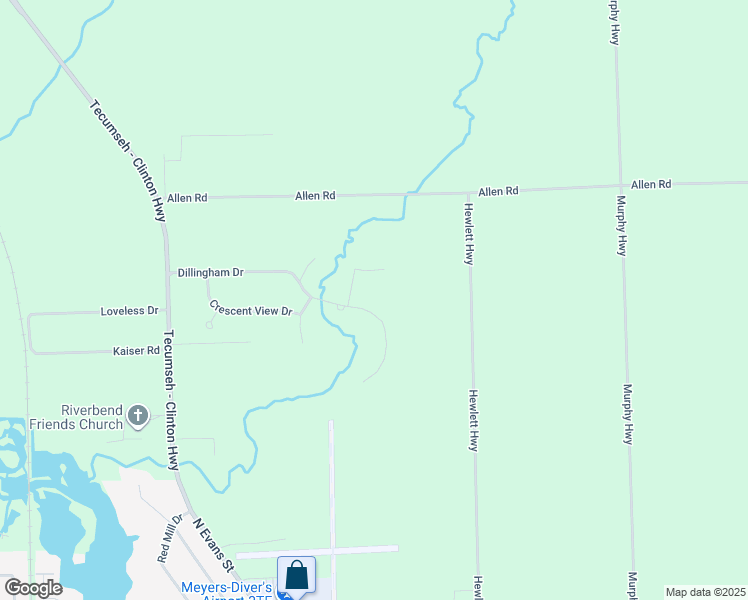 map of restaurants, bars, coffee shops, grocery stores, and more near 4312 Dillingham Dr in Tecumseh