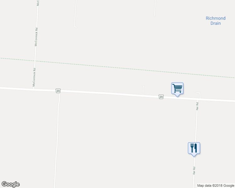 map of restaurants, bars, coffee shops, grocery stores, and more near Essex County Road 20 in Essex County