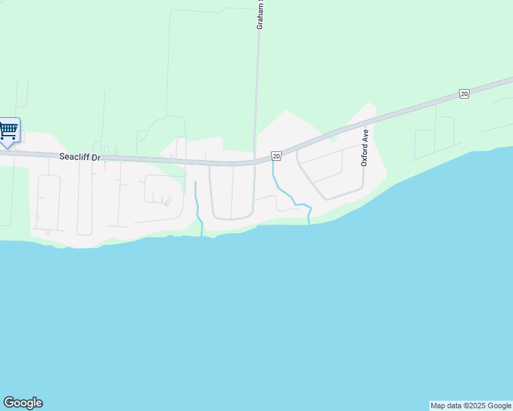 map of restaurants, bars, coffee shops, grocery stores, and more near 1300 Graham Side Road South in Kingsville